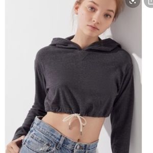 Urban outfitters grey cropped sweatshirt